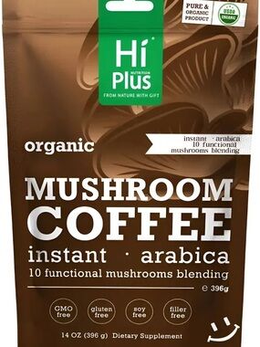 Organic Mushroom Coffee - Brown Instant Arabica Blend
